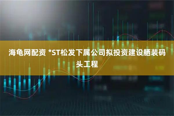 海龟网配资 *ST松发下属公司拟投资建设舾装码头工程